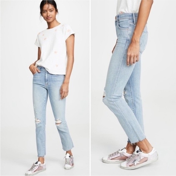 BUNDLE Mother Jeans The Rascal Ankle (blue) & The Insider Crop Step Fray (white) - Picture 2 of 16